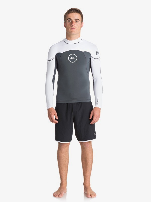 quiksilver, Colete Wetsuit 1mm Syncro Manga Longa Quiksilver, GUN METAL / WHITE (xkkw) 0 Colete Wetsuit 1mm Syncro Manga Longa Quiksilver Preto BR79010051 Quiksilver
