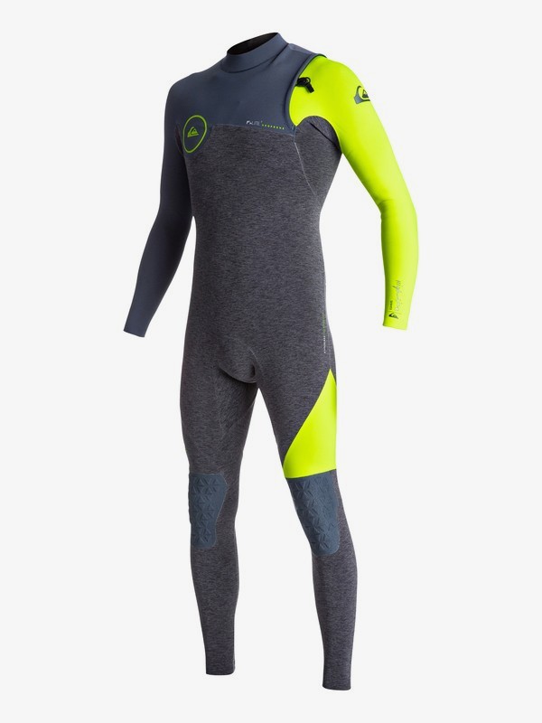 quiksilver, Wetsuit Long John 2/2mm Highline Series Vedado s/ Zíper Quiksilver, HEATHER SLATE/SLATE/SAFETY YELLOW (xkbg) 0 Wetsuit Long John 2/2mm Highline Series Vedado s/ Zíper Quiksilver Cinza BR79020120 Quiksilver