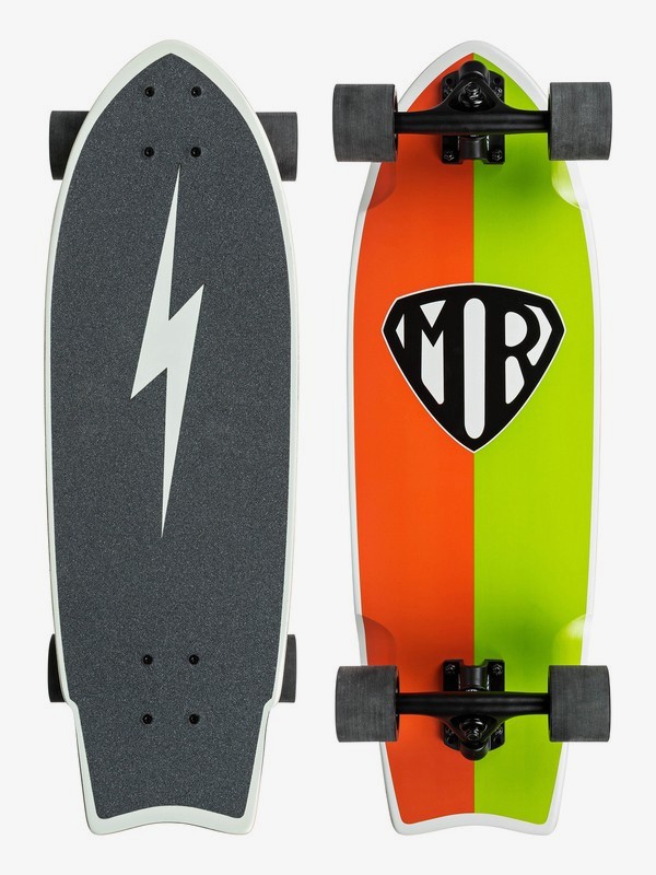 quiksilver, Mr Retro Skateboard Complete, SOFT LIME (gjz0) 0 Mr Retro Skateboard Complete Green EGLMRRETRO Quiksilver