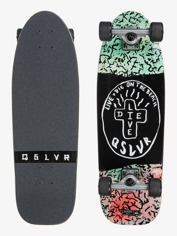 quiksilver, New Repeater Skateboard, BLACK (kvm0) 0 New Repeater Skateboard Black EGLNWREPUS Quiksilver