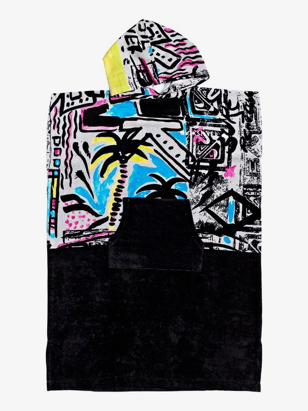 quiksilver, Boy's 8-16 Hoody Towel Surf Poncho, GULF STREAM (bzb0) 0 Boy's 8-16 Hoody Towel Surf Poncho Blue EQBAA03060 Quiksilver