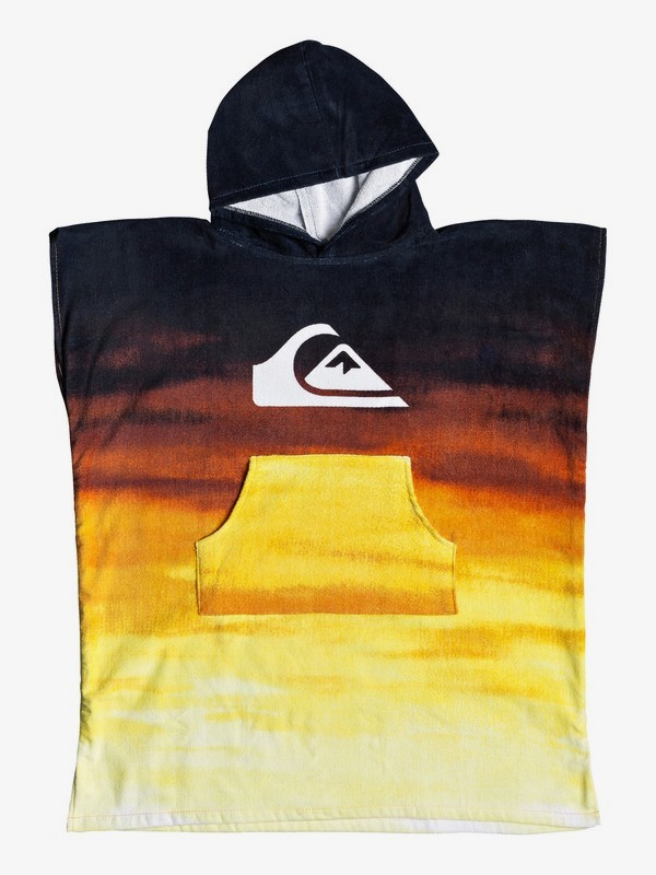 quiksilver, Hoody Surf Poncho, TIGER ORANGE (nme0) 0 Hoody Surf Poncho Orange EQBAA03060 Quiksilver
