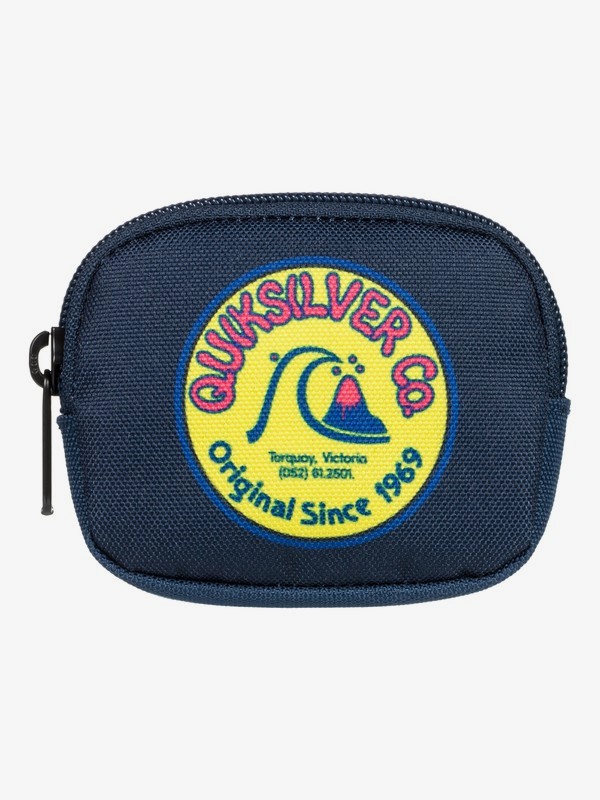 quiksilver, Monedero - Zip-Around Coin Wallet, MOONLIT OCEAN (byk0) 0 Monedero - Zip-Around Coin Wallet Blue EQBAA03061 Quiksilver