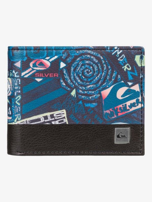 quiksilver, Freshness - Bi-Fold Leather Wallet, TRUE BLACK (kvj3) 0 Freshness - Bi-Fold Leather Wallet Black EQBAA03069 Quiksilver