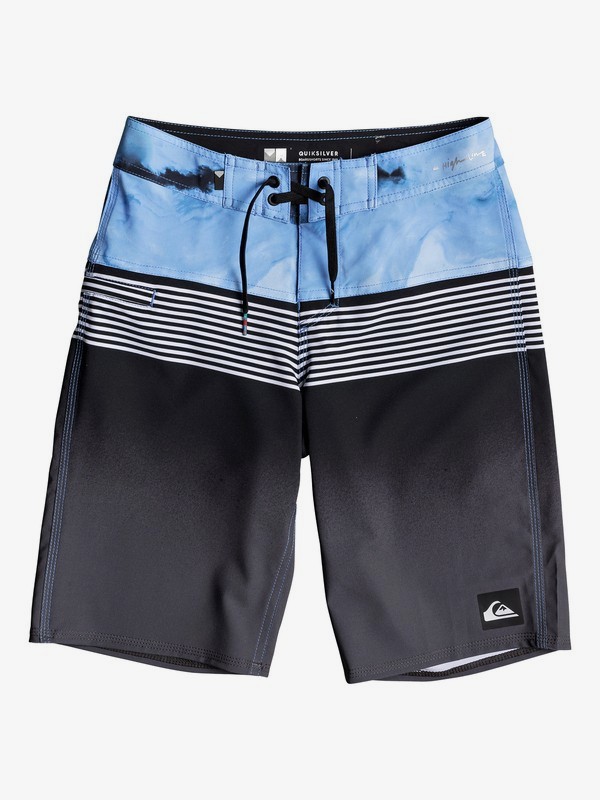 quiksilver, Boy's 8-16 Highline Lava Division 19" Boardshorts, BLACK (kvj6) 0 Boy's 8-16 Highline Lava Division 19" Boardshorts Black EQBBS03232 Quiksilver