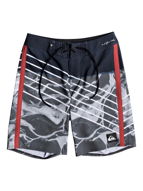 quiksilver, Highline Lava Slash 17" - Board Shorts for Boys 8-16, BLUE NIGHT (bst6) 0 Highline Lava Slash 17" - Board Shorts for Boys 8-16 Blue EQBBS03235 Quiksilver