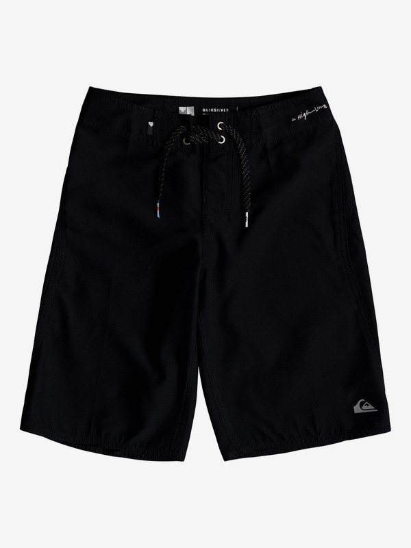 quiksilver, Boy's 8-16 Highline Kaimana 19" Boardshorts, BLACK (kvj0) 0 Boy's 8-16 Highline Kaimana 19" Boardshorts Black EQBBS03242 Quiksilver