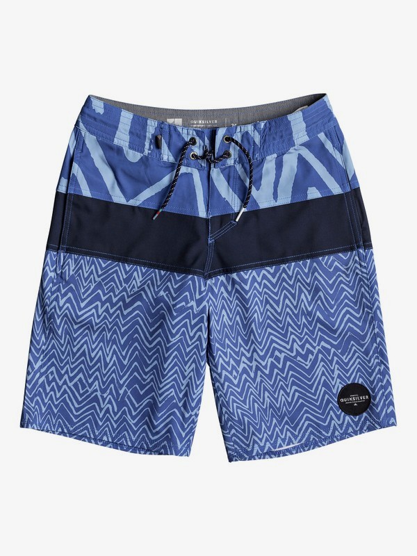 quiksilver, Boy's 8-16 Techtonics 18" Beachshorts, DUSK BLUE (bhc6) 0 Boy's 8-16 Techtonics 18" Beachshorts EQBBS03250 Quiksilver
