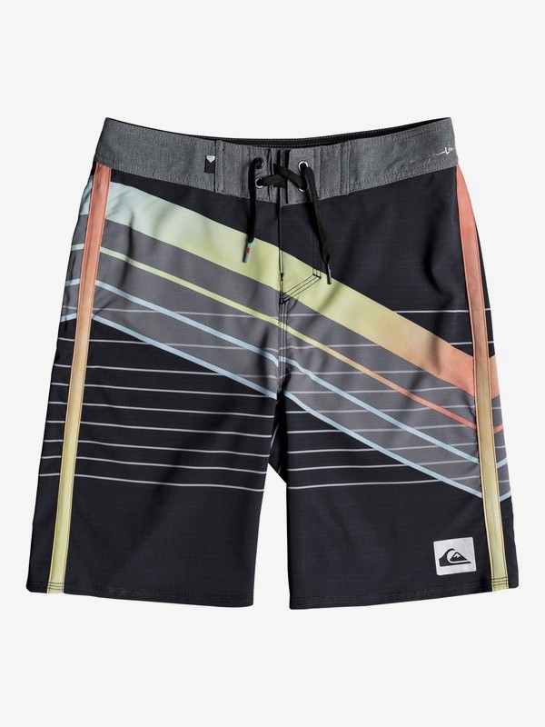 quiksilver, Boy's 8-16 Highline Core Slash 18" Boardshorts, BLACK (kvj6) 0 Boy's 8-16 Highline Core Slash 18" Boardshorts Black EQBBS03309 Quiksilver