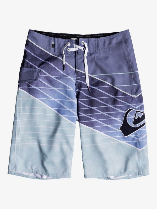 quiksilver, Boy's 8-16 Slash Logo 19" Boardshorts, AQUATIC (mgk6) 0 Boy's 8-16 Slash Logo 19" Boardshorts Pink EQBBS03320 Quiksilver