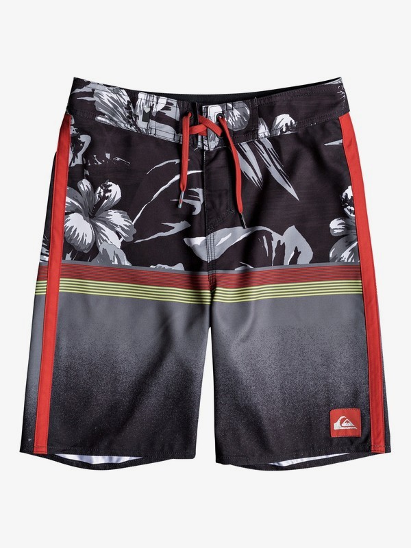 quiksilver, Boy's 8-16 Divide 18" Boardshorts, BLACK (kvj6) 0 Boy's 8-16 Divide 18" Boardshorts Black EQBBS03322 Quiksilver