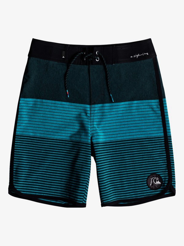 quiksilver, Boy's 8-16 Highline Tijuana Scallop 17" Boardshorts, TYPHOON (bny0) 0 Boy's 8-16 Highline Tijuana Scallop 17" Boardshorts Blue EQBBS03332 Quiksilver