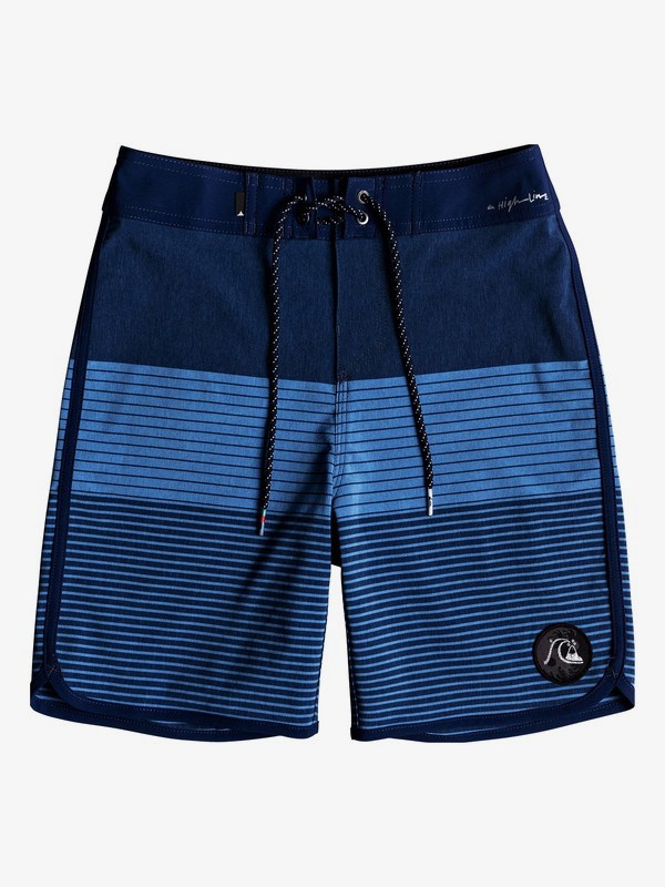 quiksilver, Boy's 8-16 Highline Tijuana Scallop 17" Boardshorts, MEDIEVAL BLUE (bte0) 0 Boy's 8-16 Highline Tijuana Scallop 17" Boardshorts Blue EQBBS03332 Quiksilver