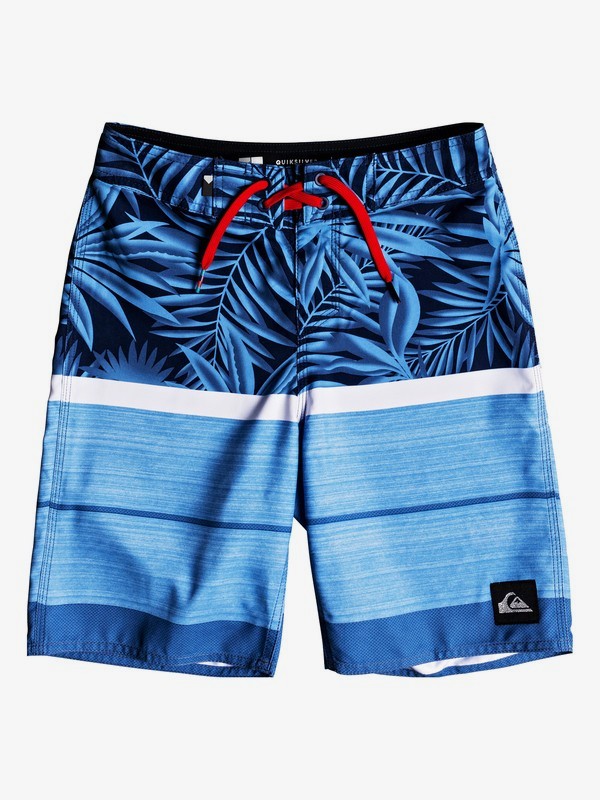 quiksilver, Boy's 8-16 Slab Island 18" Boardshorts, MEDIEVAL BLUE (bte6) 0 Boy's 8-16 Slab Island 18" Boardshorts Blue EQBBS03335 Quiksilver