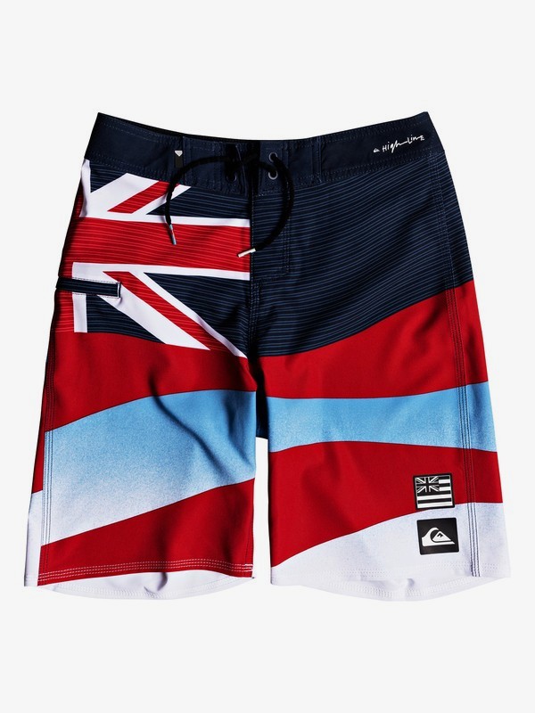 quiksilver, Boy's 8-16 Highline Ala Moana 18" Boardshorts, NAVY BLAZER (byj6) 0 Boy's 8-16 Highline Ala Moana 18" Boardshorts Blue EQBBS03336 Quiksilver