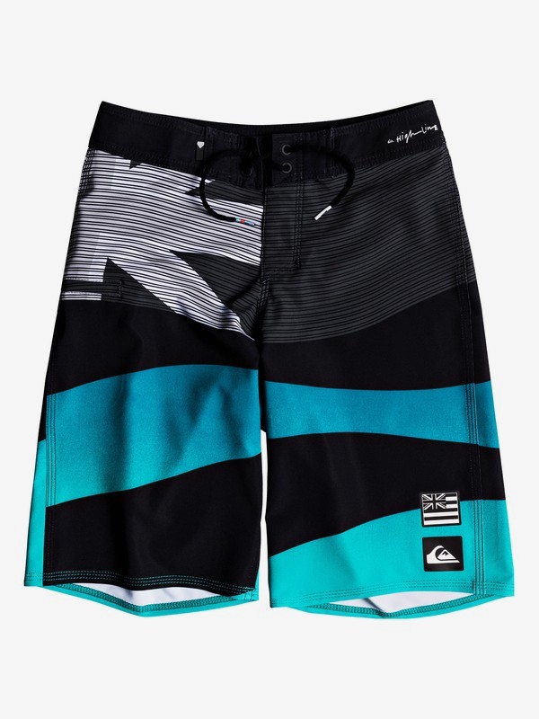 quiksilver, Boy's 8-16 Highline Ala Moana 18" Boardshorts, BLACK (kvj6) 0 Boy's 8-16 Highline Ala Moana 18" Boardshorts Black EQBBS03336 Quiksilver