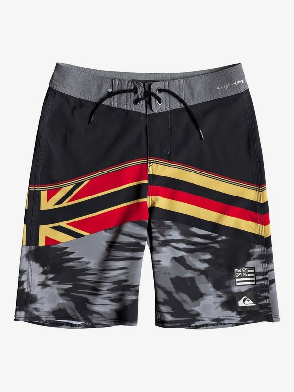 quiksilver, Boy's 8-16 Highline Hawaii Serious 18" Boardshorts, GOLDFUSION (ykp6) 0 Boy's 8-16 Highline Hawaii Serious 18" Boardshorts Yellow EQBBS03342 Quiksilver