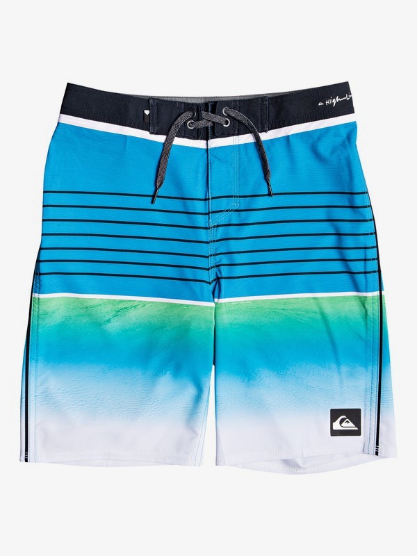 quiksilver, Boy's 8-16 Highline Slab 18" Boardshorts, MALIBU (bma6) 0 Boy's 8-16 Highline Slab 18" Boardshorts Blue EQBBS03344 Quiksilver