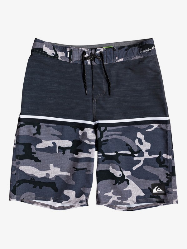 quiksilver, Boy's 8-16 Highline Division 18" Boardshorts, IRON GATE (kzm7) 0 Boy's 8-16 Highline Division 18" Boardshorts Black EQBBS03348 Quiksilver
