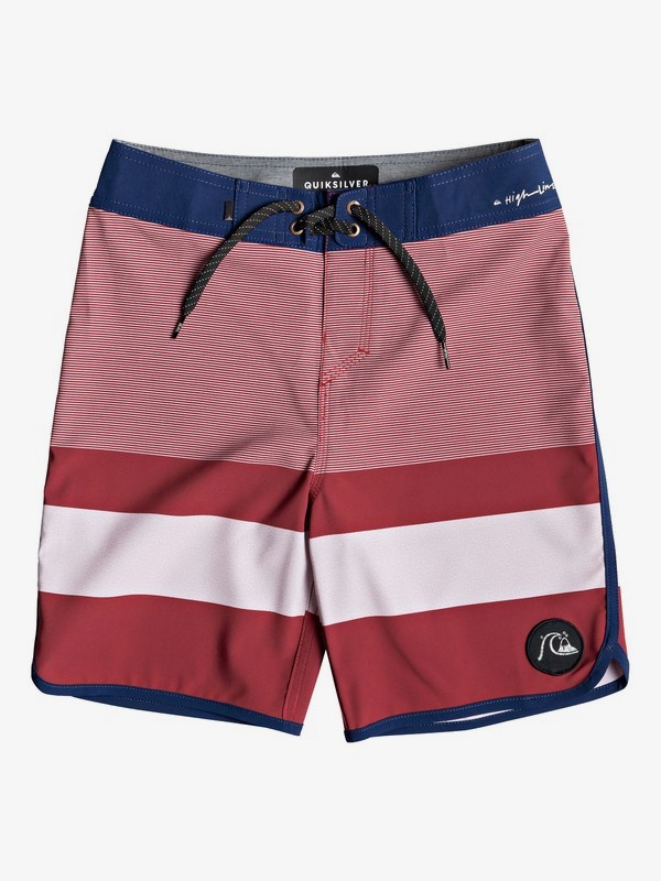 quiksilver, Boy's 8-16 Highline Tijuana 17" Boardshorts, BRICK RED (rqn0) 0 Boy's 8-16 Highline Tijuana 17" Boardshorts Red EQBBS03349 Quiksilver