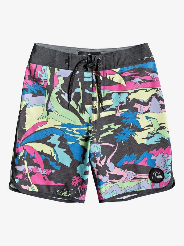 quiksilver, Boy's 8-16 Highline Feelin Fine 17" Boardshorts, BLUE GRAPHITE (ktm6) 0 Boy's 8-16 Highline Feelin Fine 17" Boardshorts Black EQBBS03353 Quiksilver