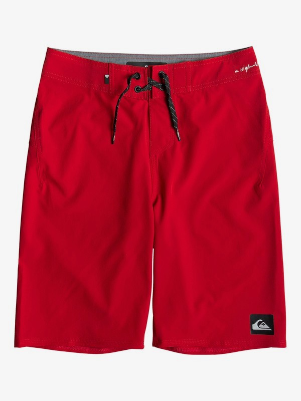 quiksilver, Boy's 8-16 Highline Kaimana 19" Boardshorts, QUIK RED (rqr0) 0 Boy's 8-16 Highline Kaimana 19" Boardshorts Red EQBBS03358 Quiksilver