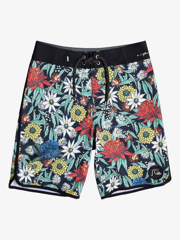 quiksilver, Boy's 8-16 Highline Bush Bandit 18" Boardshorts, BLACK (kvj6) 0 Boy's 8-16 Highline Bush Bandit 18" Boardshorts Black EQBBS03383 Quiksilver