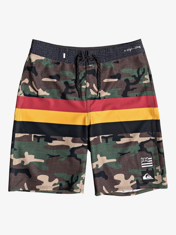 quiksilver, Boy's 8-16 Highline Hawaii Variable 18" Boardshorts, THYME (cqy6) 0 Boy's 8-16 Highline Hawaii Variable 18" Boardshorts Brown EQBBS03384 Quiksilver