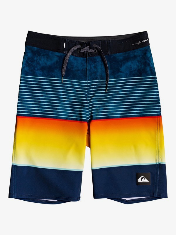 quiksilver, Boy's 8-16 Highline Slab 18" Boardshorts, CRYSTAL TEAL (brn6) 0 Boy's 8-16 Highline Slab 18" Boardshorts Blue EQBBS03403 Quiksilver