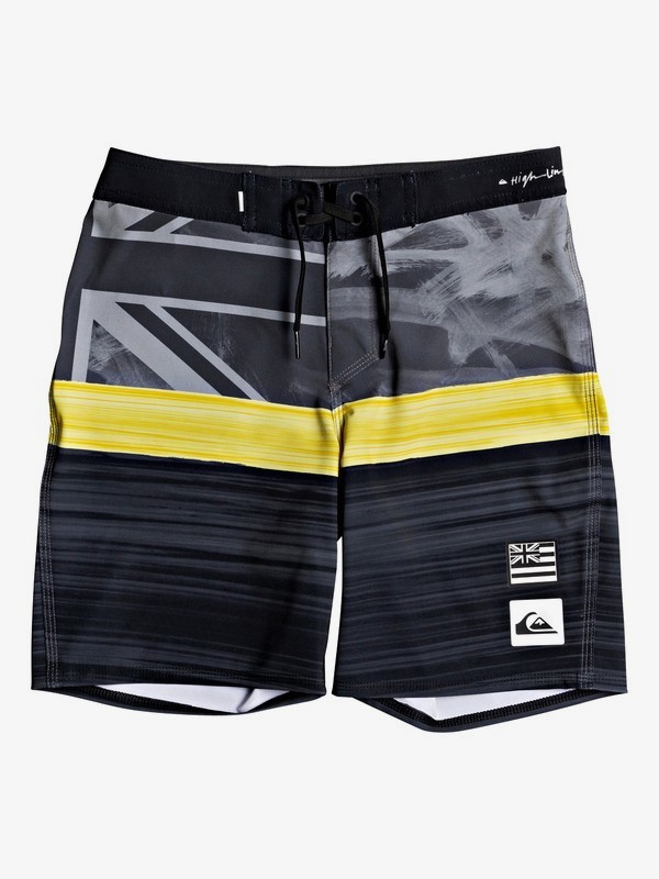 quiksilver, Boys 8-16 Highline Hawaii Blocked 19" Boardshorts, BLACK (kvj6) 0 Boys 8-16 Highline Hawaii Blocked 19" Boardshorts Black EQBBS03428 Quiksilver