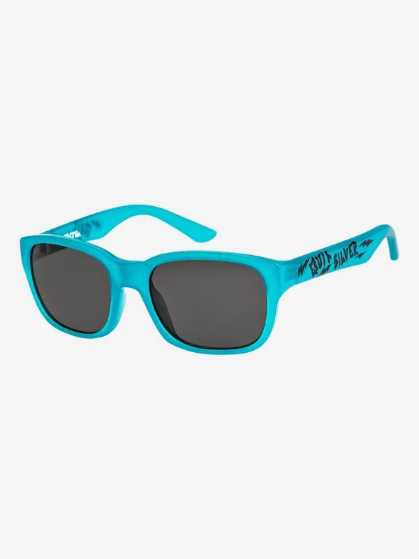 quiksilver, Salty - Lunettes de soleil pour garçon 3-7 ans, SHINY CRYSTAL BLUE GLOW-PRINT/ (xbbk) 0 Salty - Lunettes de soleil pour garçon 3-7 ans Bleu EQBEY03000 Quiksilver