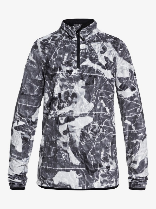 quiksilver, Boy's 8-16 Aker Technical Half Zip Fleece, BLACK_TANNENBAUM (kvj8) 0 Boy's 8-16 Aker Technical Half Zip Fleece Black EQBFT03439 Quiksilver
