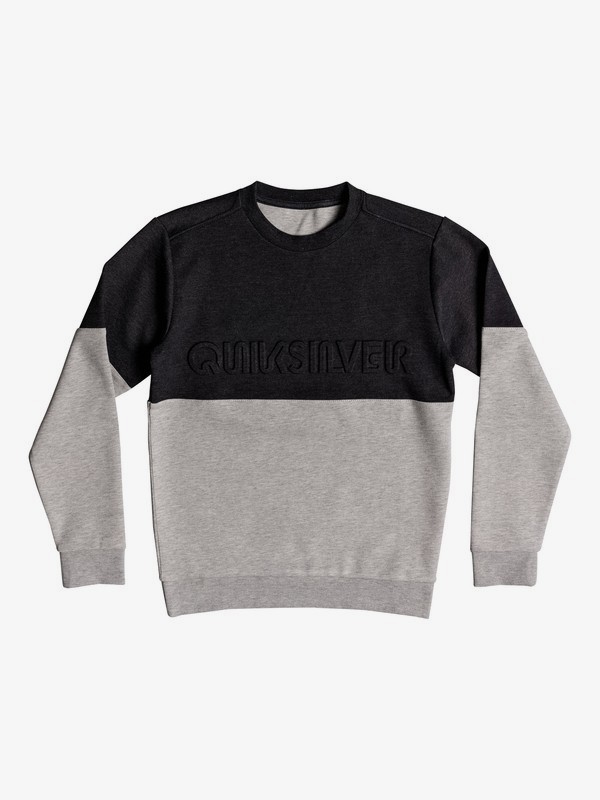 quiksilver, Свитшот Saafin, DARK GREY HEATHER (krph) 0 Свитшот Saafin Черный EQBFT03450 Quiksilver