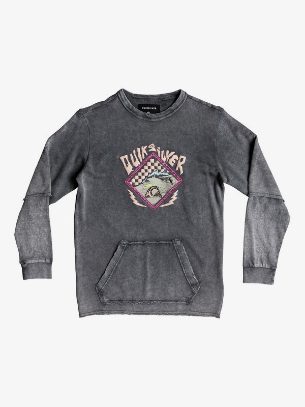 quiksilver, HB Checks - Sweatshirt für Jungen 8-16, IRON GATE (kzm0) 0 HB Checks - Sweatshirt für Jungen 8-16 Schwarz EQBFT03454 Quiksilver