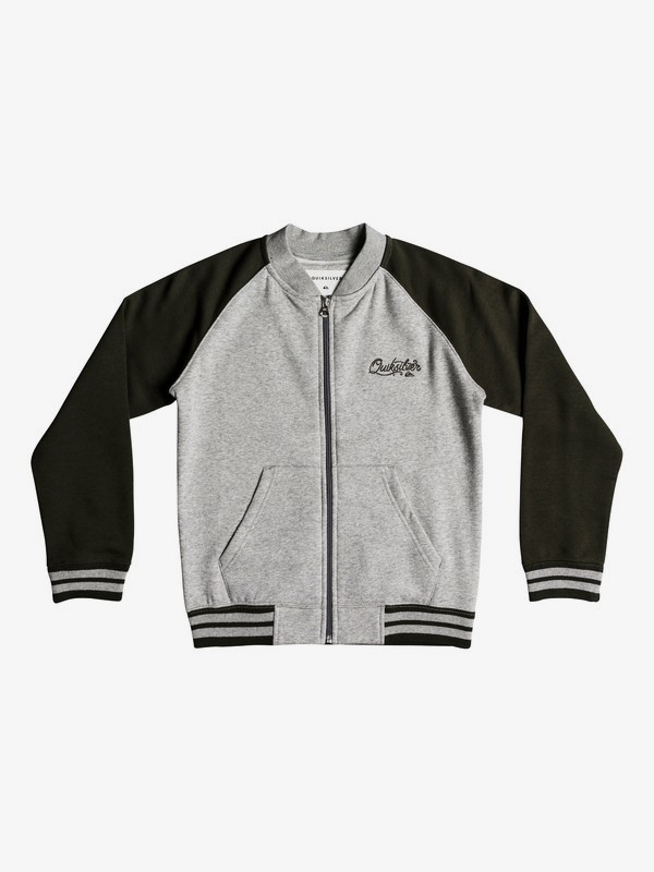 quiksilver, You Koso - Sweat bomber pour Garçon 8-16 ans, LIGHT GREY HEATHER (sjsh) 0 You Koso - Sweat bomber pour Garçon 8-16 ans Gris EQBFT03462 Quiksilver
