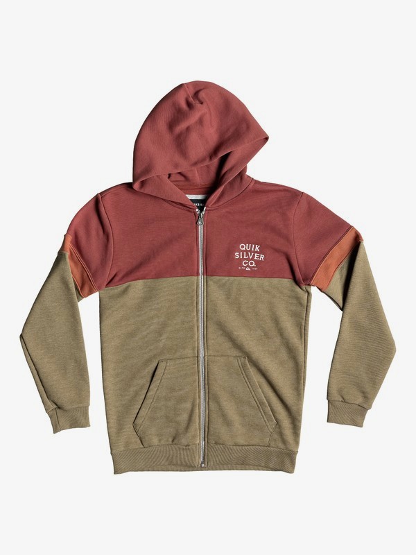quiksilver, Kumano Kodo - Kapuzenpulli mit Reißverschluss für Jungen 8-16, BARN RED (rqj0) 0 Kumano Kodo - Kapuzenpulli mit Reißverschluss für Jungen 8-16 Rot EQBFT03463 Quiksilver