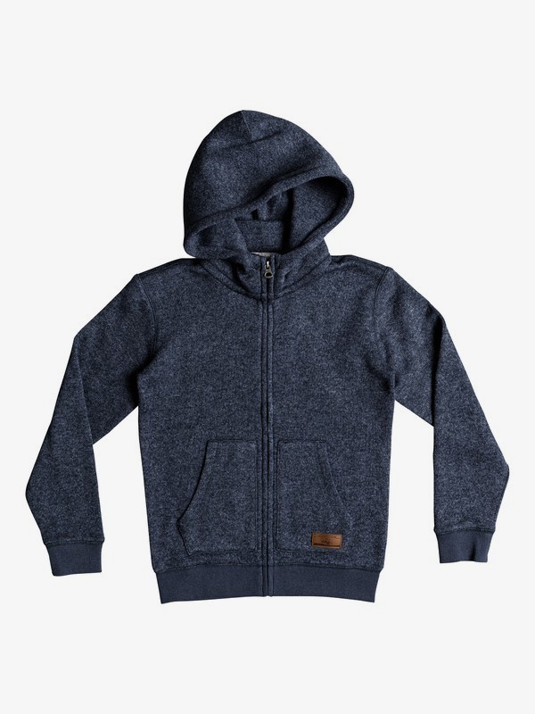 quiksilver, Boy's 8-16 Keller Zip Hooded Fleece, NAVY BLAZER HEATHER (byjh) 0 Boy's 8-16 Keller Zip Hooded Fleece Blue EQBFT03464 Quiksilver