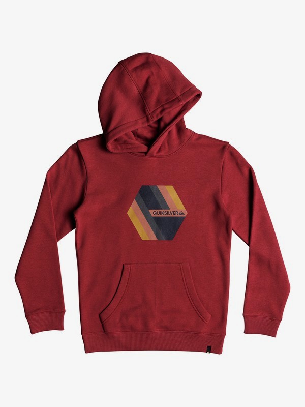 quiksilver, Retro Right - Hoodie voor Jongens 8-16, GARNET (rqk0) 0 Retro Right - Hoodie voor Jongens 8-16 Red EQBFT03469 Quiksilver