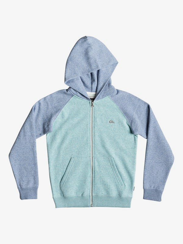quiksilver, Everyday - Kapuzenpulli mit Reißverschluss für Jungen 8-16, AQUA SPLASH (bzg0) 0 Everyday - Kapuzenpulli mit Reißverschluss für Jungen 8-16 Blau EQBFT03472 Quiksilver