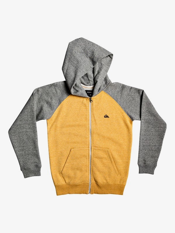 quiksilver, Everyday - Zip-Up Hoodie, SULPHUR (gjc0) 0 Everyday - Zip-Up Hoodie Green EQBFT03472 Quiksilver