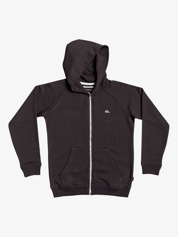 quiksilver, Everyday - Zip-Up Hoodie, TARMAC (kta0) 0 Everyday - Zip-Up Hoodie Black EQBFT03472 Quiksilver