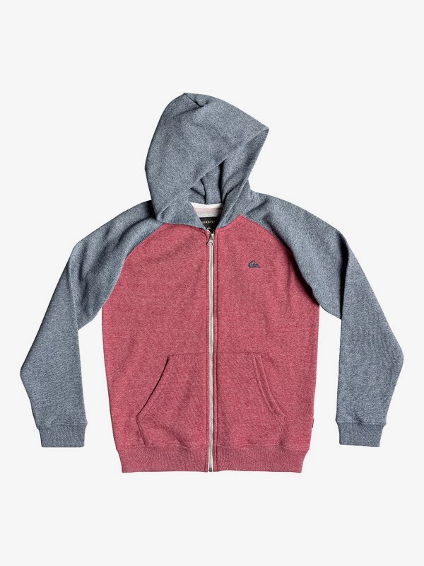 quiksilver, Детская толстовка на молнии Everyday, GARNET HEATHER (rqkh) 0 Детская толстовка на молнии Everyday Красный EQBFT03472 Quiksilver