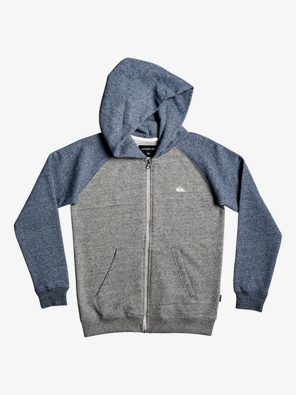 quiksilver, Everyday - Zip-Up Hoodie, LIGHT HEATHER GREY (sfrh) 0 Everyday - Zip-Up Hoodie Grey EQBFT03472 Quiksilver