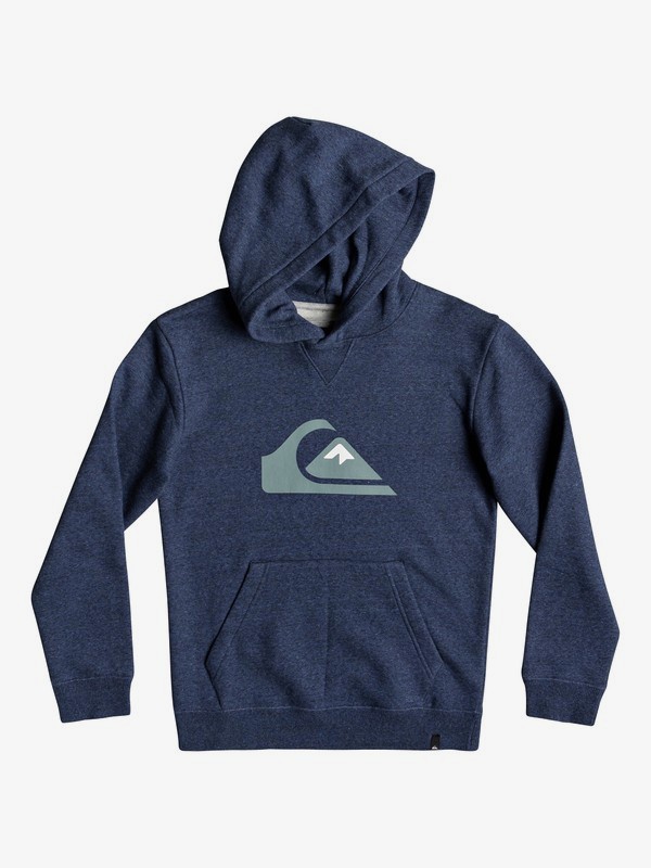 quiksilver, Big Logo - Hoodie for Boys 8-16, MEDIEVAL BLUE HEATHER (bteh) 0 Big Logo - Hoodie for Boys 8-16 Blue EQBFT03493 Quiksilver