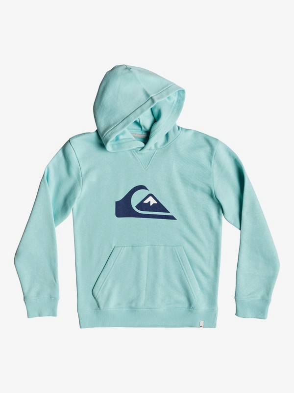 quiksilver, Детский худи Big Logo, AQUA SPLASH (bzg0) 0 Детский худи Big Logo Синий EQBFT03493 Quiksilver