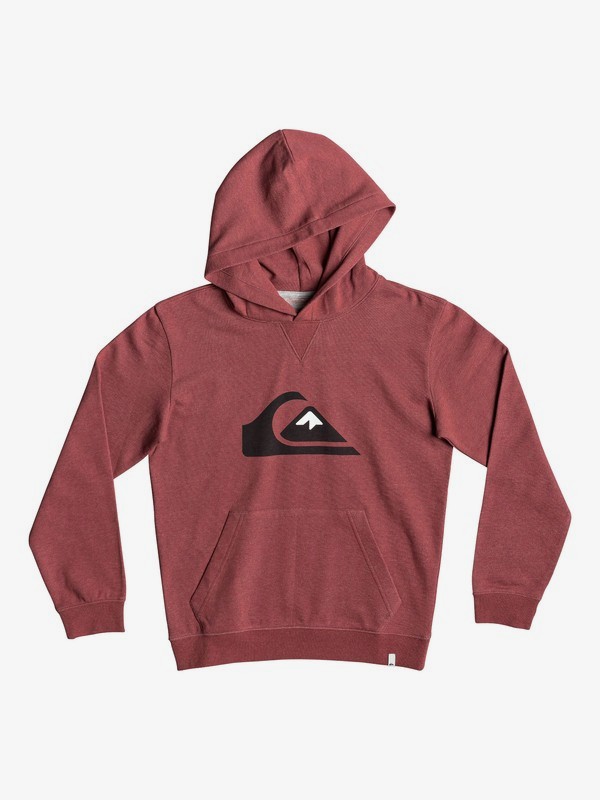 quiksilver, Big Logo - Hoodie for Boys 8-16, BRICK RED HEATHER (rqnh) 0 Big Logo - Hoodie for Boys 8-16 Red EQBFT03493 Quiksilver