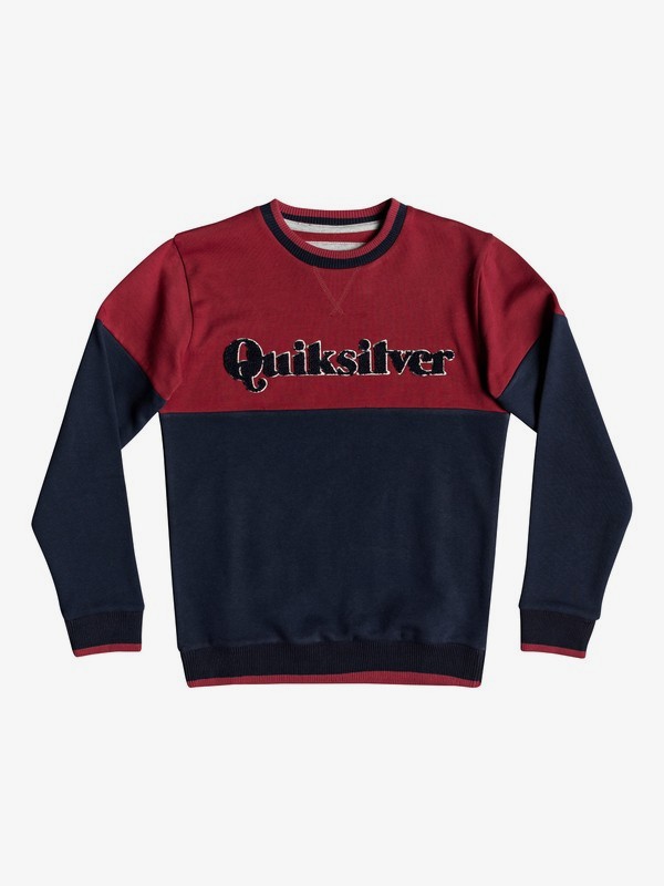 quiksilver, Детский свитшот Power Slash, BRICK RED (rqn0) 0 Детский свитшот Power Slash Красный EQBFT03496 Quiksilver
