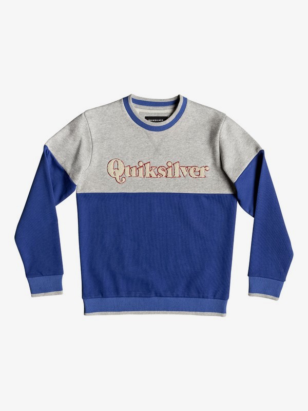 quiksilver, Детский свитшот Power Slash, LIGHT GREY HEATHER (sjsh) 0 Детский свитшот Power Slash Серый EQBFT03496 Quiksilver