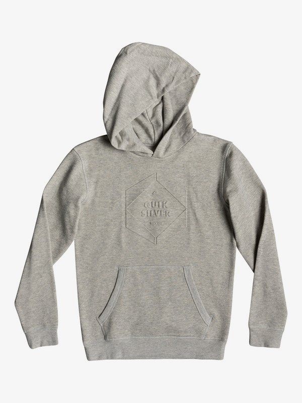quiksilver, Global Grasp - Hoodie for Boys 8-16, LIGHT GREY HEATHER (sjsh) 0 Global Grasp - Hoodie for Boys 8-16 Grey EQBFT03501 Quiksilver