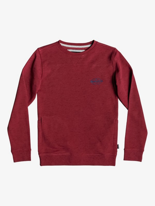 quiksilver, Felicis - Sweatshirt for Boys 8-16, BRICK RED HEATHER (rqnh) 0 Felicis - Sweatshirt for Boys 8-16 Red EQBFT03507 Quiksilver
